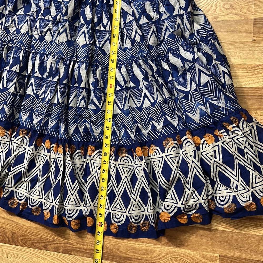 Anthropologie Tiered Abstract Maxi Dress size S - Picture 5 of 16